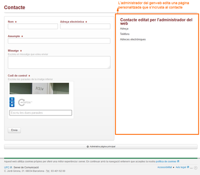 contacte personalitzat