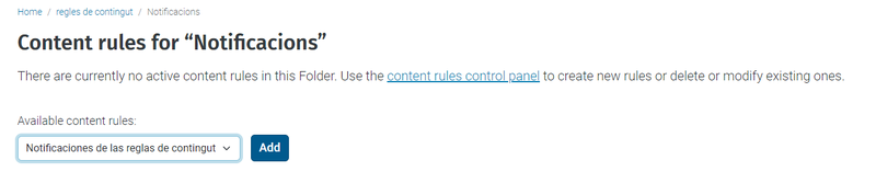 assignar regla de contingut